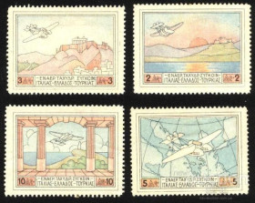 Греція Греция ^/--/^ Греция 1926 г. № 279-282 *серия ^_^^^ Греція 1926 р. No 279-282 * Серія - фото фото фото