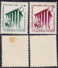 Третій Рейх (-) Третий Рейх (-) ^/--/^ 1939 - Рейх - Садова виставка в Штутгарті Mi.692-93 * ^_^^^ 1939 — Рейх — Садовая выставка в Штутгарте Mi.692-93* - фото фото фото