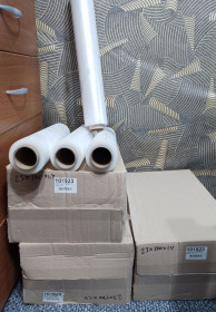 Кіперні стрічки, скотч Киперные ленты, скотч ^/--/^ Стретч плівка 1.4 /--/ кг, прозорий стрейч, 500 /--/ мм, 23 /--/ мкм                (мікрон) ^_^^^ Стретч пленка 1.4 /--/ кг, прозрачный стрейч, 500 /--/ мм, 23 /--/ мкм (микрон) - фото фото фото