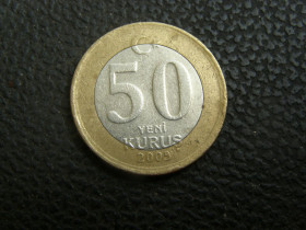Туреччина Турция ^/--/^ 50 куруш Турция 2005 г ^_^^^ 50 куруш Туреччина 2005 - фото фото фото