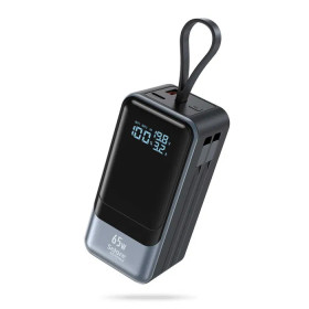 Зовнішні акумулятори (Power Bank) Внешние аккумуляторы (Power Bank) ^/--/^ Портативний зарядний пристрій для ноутбука ємністю 18400 мАг і потужністю 65 Вт зі швидкою зарядкою ^_^^^ Портативное зарядное устройство для ноутбука емкостью 18400 мАч и мощностью 65 Вт со быстрой зарядкой - фото