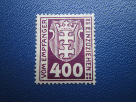 Інше Другое ^/--/^ Марка Німеччина Данциг  (Гданьск) 1921 стандарт доплата 400 пф MH ^_^^^ Марка Германия Данциг (Гданьск) 1921 стандарт доплата 400 пф MH - фото фото фото