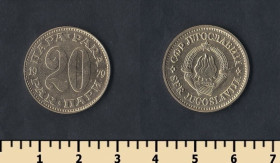 Югославія Югославия ^/--/^ Югославия 20 пара 1979 ^_^^^ Югославія 20 пара 1979 - фото фото фото