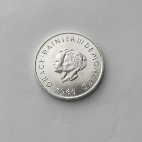Монако Монако ^/--/^ 10 ФРАНКОВ МОНАКО 1966 состояние UNC серебро 25/0.900 РЕДКАЯ!!! ^_^^^ 10 ФРАНКІВ МОНАКО 1966 стан UNC срібло 25/0.900 РІДКА!!! - фото фото фото