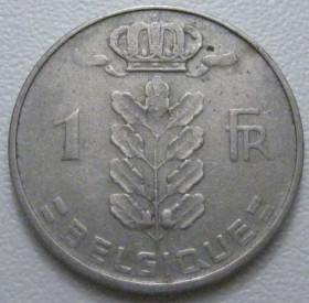 Бельгія Бельгия ^/--/^ Бельгія 1 франк 1959 року Belgique 42570 ^_^^^ Бельгия 1 франк 1959 года Belgique 42570 - фото фото фото