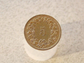 Швейцарія Швейцария ^/--/^ 5 раппен 1993 рік Швейцарія  (835+) ^_^^^ 5 раппен Швейцария 1993 год (835+) - фото фото фото
