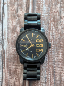 Наручні годинники Наручные часы ^/--/^ Оригінальний годинник Diesel DZ-1566 Double Down - Black Steel Edition б/у ^_^^^ Оригинальные часы Diesel DZ-1566 Double Down - Black Steel Edition б/у - фото фото фото