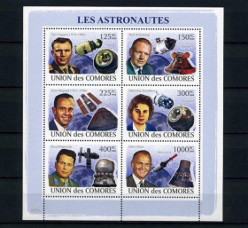 Освоєння космосу Освоение космоса ^/--/^ Коморы Space 2009 Ml 2009-2014  Spacemen. MNH ^_^^^ Комори Space 2009 Ml 2009-2014 Spacemen. MNH - фото фото фото