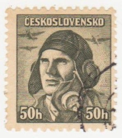 Чехословаччина Чехословакия ^/--/^ Чехословакия 1945 г №  441 /--/ гашеная ^_^^^ Чехословаччина 1945 р. No 441 /--/ гашена - фото фото фото
