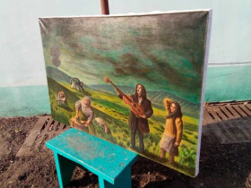 Картини, Гравюри, Живопис та Графіка Картины, Гравюры, Живопись и Графика ^/--/^ Авторская картина &amp;quot;Последний композитор&amp;quot;. Холст 90 /--/ х /--/ 60. Акрил. ^_^^^ Авторська картина &amp;quot; Останній композитор &amp;quot; Холст 90 /--/ х /--/ 60. Акрил. - фото фото фото