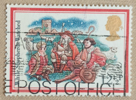Великобританія Великобритания ^/--/^ Великобритания 1982 г - Рождество  (Рождественские песни), гаш ^_^^^ 1982 — Різдвяні пісні, гаш - фото фото фото