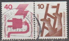 НДР, ФРН ГДР, ФРГ ^/--/^ Германия Німеччина ФРН 1971 охорона праці зчіпка ^_^^^ Германия Германия ФРГ 1971 охрана труда сцепка - фото фото фото