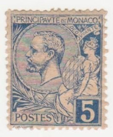 Малі Держави Європи Малые Государства Европы ^/--/^ Монако 1891  г. № 13 * ^_^^^ Монако 1891 р. No 13* - фото фото фото