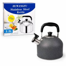 Чайники, заварники Чайники, заварники ^/--/^ Чайник зі свистком Huwangfu Stainless Steel Kettle 3.5 /--/ L ^_^^^ Чайник с свистком Huwangfu Stainless Steel Kettle 3.5 /--/ L - фото фото фото