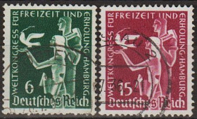 Третій Рейх (-) Третий Рейх (-) ^/--/^ 1936 - Рейх - Конгрес в Гамбурзі Mi.622-23 ^_^^^ 1936 - Рейх - Конгресс в Гамбурге Mi.622-23 - фото фото фото