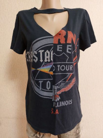 Футболки Футболки ^/--/^ Стильная женская футболка с чокером River Island ^_^^^ Жіноча футболка з чокером River Island - фото фото фото