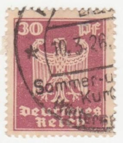 Веймарська республіка Веймарская республика ^/--/^ Германия    ( Рейх) 1924 г. №  357 гашеная ^_^^^ Німеччина (Рейх) 1924 р. No 357 гашена - фото фото фото