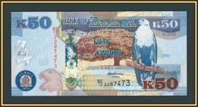 Замбія Замбия ^/--/^ Замбия 50 квача 2012 P-53  (53 /--/ а) UNC ^_^^^ Замбія 50 квача 2012 P-53 (53 /--/ а) UNC - фото фото фото