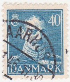 Балтійські країни Балтийские страны ^/--/^ Дания   1942 г. №  281 гашеная ^_^^^ Данія 1942 р. No 281 гашена - фото фото фото