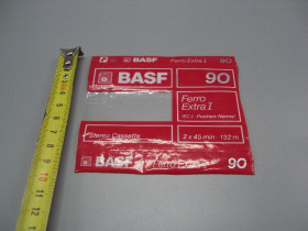 Інше Другое ^/--/^ Вкладыш к стерео кассете Basf ferro extra I 90 stereo cassette №18076 ^_^^^ Вкладиш до стерео касети Basf ferro extra I 90 stereo cassette No /--/ 18076 - фото фото фото
