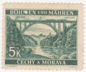 Третій Рейх (-) Третий Рейх (-) ^/--/^ Германия        (Богемия и Моравия) 1940 г. №  59 ** ^_^^^ Німеччина (Богемія і Моравія) 1940 р. No 59 ** - фото фото фото