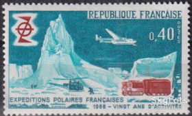 Франція Франция ^/--/^ Франция 1968 Антарктида Mi 1639 MNH ^_^^^ 1968 — Антарктида Mi 1639 MNH - фото фото фото