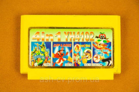 Диски з відеоіграми Диски с видеоиграми ^/--/^ Картридж NES Dendy Famicom 4 /--/ in /--/ 1, Turtles, Chip and Dale, Chip and Dale 2, Chip and Dale 3 - фото фото фото