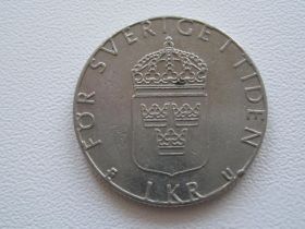 Швеція Швеция ^/--/^ Швеция 1 крона 1981 года #16783 ^_^^^ Швеція 1 крона 1981 року #16783 - фото фото фото