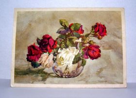 СРСР СССР ^/--/^ Розы. Советский художник, Москва 1957 ^_^^^ Рози. Радянський художник, Москва 1957 - фото фото фото