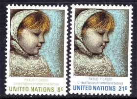 Інші країни Другие страны ^/--/^ ООН / UN  1971 г  MNH   искусство - Пикассо ^_^^^ ООН / UN 1971 р MNH мистецтво - Пікассо - фото фото фото