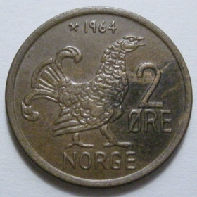 Норвегія Норвегия ^/--/^ Норвегія 2 ере 1964 року 41516 ^_^^^ Норвегия 2 эре 1964 года 41516 - фото фото фото