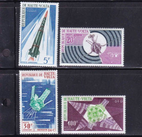 Освоєння космосу Освоение космоса ^/--/^ Космос . Верхняя Вольта / DHV  1967 г  MNH - ^_^^^ Верхня Вольта / DHV 1967 MNH - фото фото фото
