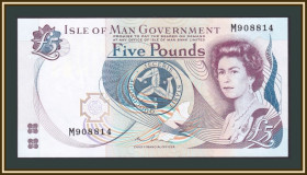 Великобританія Великобритания ^/--/^ Остров Мэн 5 фунтов 2015 P-48  (48 /--/ a) UNC ^_^^^ Острів Мен 5 фунтів 2015 P-48 /--/ a UNC - фото фото фото