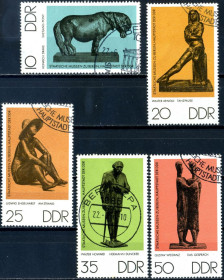 Мистецтво Искусство ^/--/^ ГДР. Скульптура   (серия) 1976 г. ^_^^^ НДР. Скульптура (серія) 1976 - фото фото фото