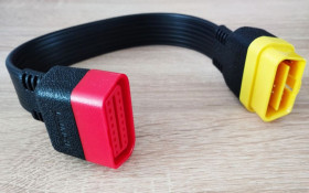 Інше Другое ^/--/^ Кабель-удлинитель Launch OBD-II - 16-pin мама-16-pin папа - 35 см - оригинал ^_^^^ Кабель-подовжувач Launch OBD-II - 16-pin мама-16-pin тато - 35 см - оригінал - фото фото фото