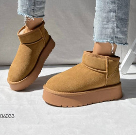 УГГІ (UGG) УГГИ (UGG) ^/--/^ Рыжие угги на платформе,короткие угги платформа 40 /--/ р - 26 см код 06033 ^_^^^ Рижі вуггі на платформі, короткі вуггі платформа 40 /--/ р - 26 см код 06033 - фото фото фото