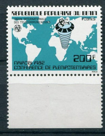 Освоєння космосу Освоение космоса ^/--/^ Бенин Benin Space 1982 Mi 296 UIT  MNH  Cv 2.20 ^_^^^ Бенін Benin Space 1982 Mi 296 UIT MNH Cv 2.20 - фото фото фото
