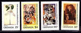 Мистецтво Искусство ^/--/^ NM Искусство . Гренада 1981 г MNH - Пикассо ^_^^^ Гренада 1981 MNH - Пікассо - фото фото фото