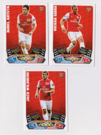 Інше Другое ^/--/^ Футбольные карточки MATCH ATTAX 2011-2012 Premier League = Футбольный клуб ARSENAL = 3 шт. + ^_^^^ Футбольні картки MATCH ATTAX 2011-2012 Premier League = Футбольний клуб ARSENAL = 3 шт. + - фото фото фото