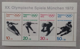 Спорт Спорт ^/--/^ Германия 1971 г - зимние Олимпийские игры — Саппоро, негаш ^_^^^ Німеччина 1971 — зимові Олімпійські ігри — Саппоро, негаш - фото фото фото