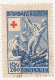 Скандинавія Скандинавия ^/--/^ Финляндия 1946 г. № 330 гашеная ^_^^^ Фінляндія 1946 р. No 330 гашена - фото фото фото