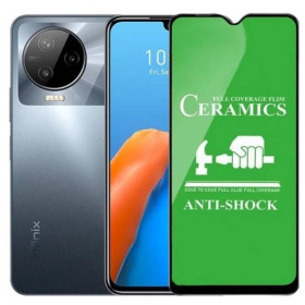 Чохли, бампера Чехлы, бампера ^/--/^ Захисне скло-плівка Fiji Ceramics для Infinix Note 12 Pro (X /--/ 676 /--/ B) повна проклейка чорний ^_^^^ Защитное стекло-пленка Fiji Ceramics для Infinix Note 12 Pro (X /--/ 676 /--/ B) полная проклейка черный - фото фото фото