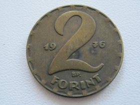 Угорщина Венгрия ^/--/^ Венгрия 2 форинта 1976 года #18192 ^_^^^ Угорщина 2 форинта 1976 року #18192 - фото фото фото