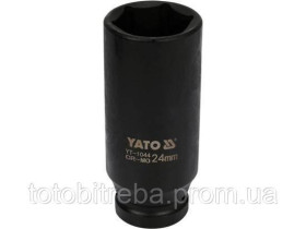 Викрутки Отвертки ^/--/^ Головка ударна довга 1/2&amp;quot; М /--/ 24 /--/ х /--/ 78 мм YATO YT-1044 ^_^^^ Головка ударная длинная 1/2&amp;quot; М /--/ 24 /--/ х /--/ 78 мм YATO YT-1044 - фото фото фото