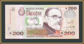 Уругвай Уругвай ^/--/^ Уругвай 200 песо 2006 P-89  (89 /--/ a) UNC ^_^^^ Уругвай 200 песо 2006 P-89 (89 /--/ a) UNC - фото фото фото
