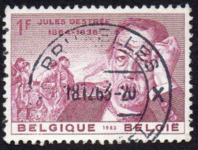 Бенілюкс Бенилюкс ^/--/^ Бельгія 1963 - 100 років від дня народження Жюля Дестре  (Гб) ^_^^^ Бельгия 1963 - 100 лет со дня рождения Жюля Дестре (Гб) - фото фото фото