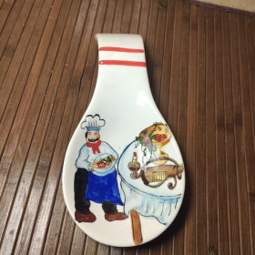 Інше Другое ^/--/^ * Настенные кухонный декор ложка фаянс из нью-йорка ручная роспись. 23 х 10.5 см ^_^^^ * Настінні кухонний декор ложка фаянс з нью-йорка ручний розпис. 23 х 10.5 см - фото фото фото