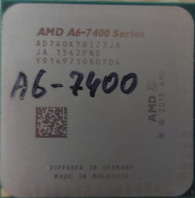 Процесори Процессоры ^/--/^ Процесор AMD A /--/ 6-7400 /--/ K  (3.50-3.90 /--/ GHz, 1 /--/ MB, 65 /--/ W, Socket FM /--/ 2+) Б/в ^_^^^ Процессор AMD A /--/ 6-7400 /--/ K (3.50-3.90 /--/ GHz, 1 /--/ MB, 65 /--/ W, Socket FM /--/ 2+) Б/в - фото фото фото