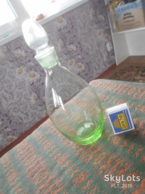 Інше Другое ^/--/^ Графин  из зеленого стекла  . Период  СССР ^_^^^ Графін з зеленого скла . Період СРСР - фото фото фото