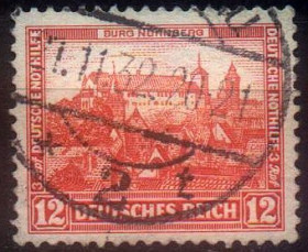 Веймарська республіка Веймарская республика ^/--/^ 1932 - Німеччина - Зимова допомога - Замки 12 Mi.476 _2,50 € ^_^^^ 1932 - Германия - Зимняя помощь - Замки 12 Mi.476 _2,50 € - фото фото фото